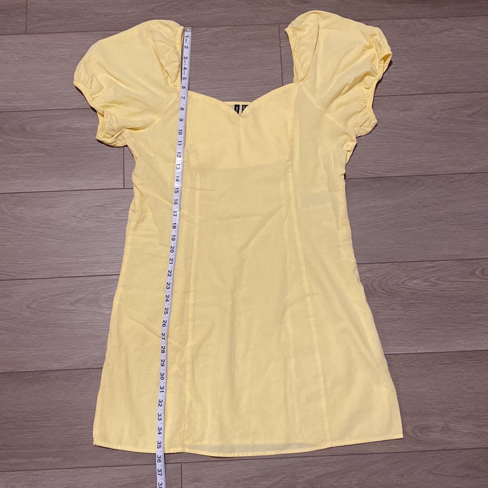 Vero Moda Butter Yellow Mini Dress - Picture 11 of 12